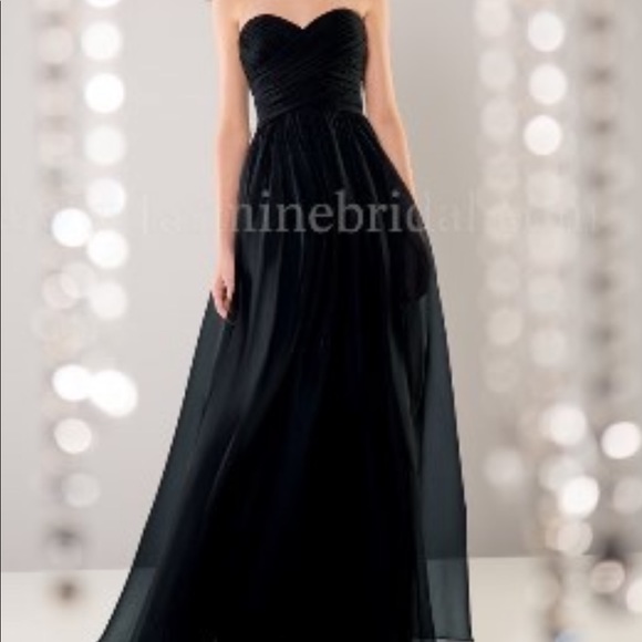 Madelyn Black Silky Chiffon - Picture 6 of 9